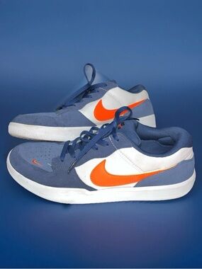 Nike Force 58 SB Midnight Navy Safety Orange Men’s Size 11.5
